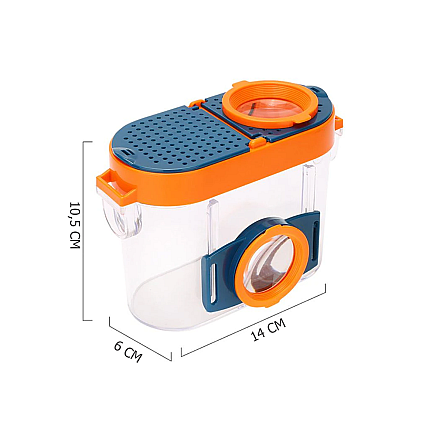 Magnifying glass insect magnifying glass container