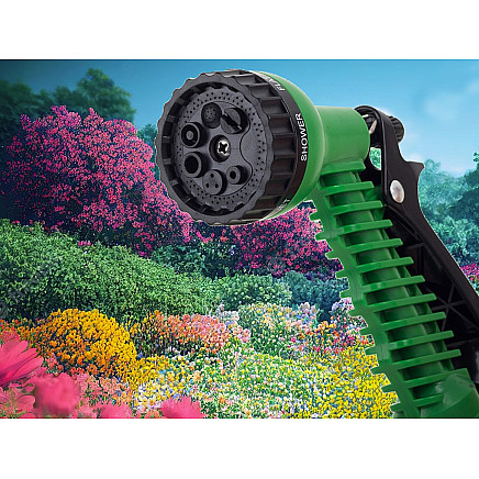Dārza šļūtenes smidzinātājs ar 7 funkcijām