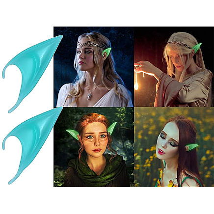 Artificial gnome elf ears glowing