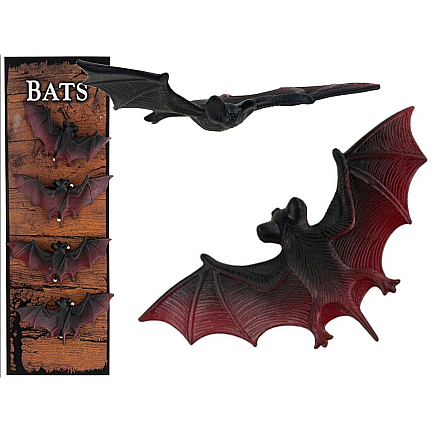 Helovīna Sikspārņu Rotājumi Sikspārņi, 4 Gab