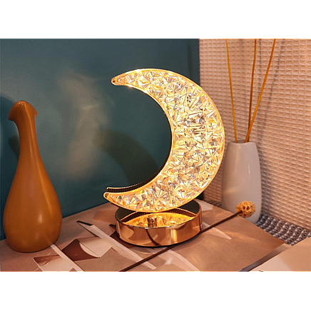 Table lamp moon crystal led rgb usb