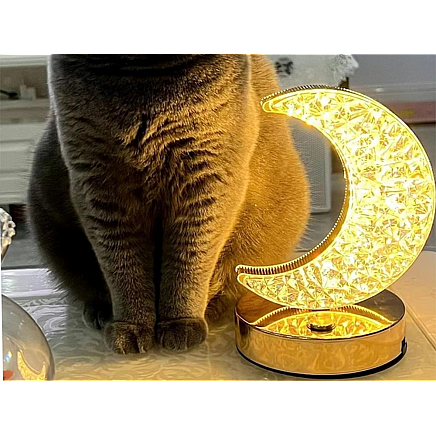 Table lamp moon crystal led rgb usb