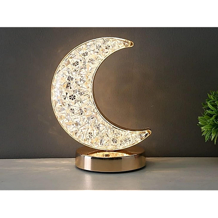 Table lamp moon crystal led rgb usb