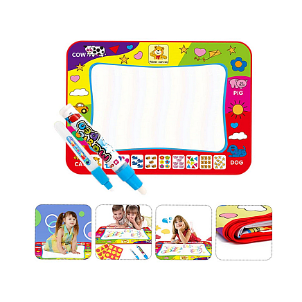 Water colouring mat large letters numbers educational