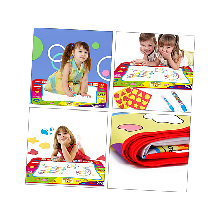 Water colouring mat large letters numbers educational