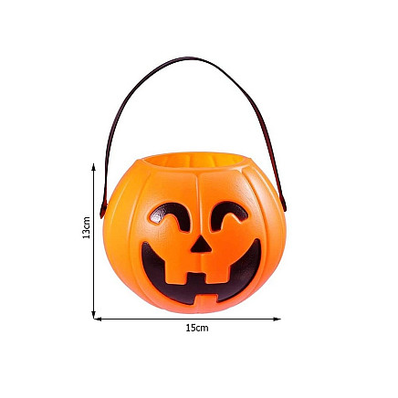 Helovīna Konfekšu Spainis Konteiners Ķirbis, 15cm x 13cm