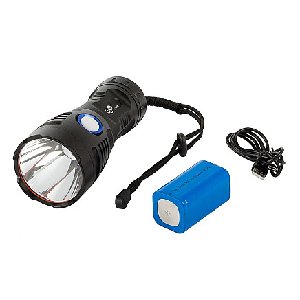 Tactical torch bailong cree cob led xhp90 strong