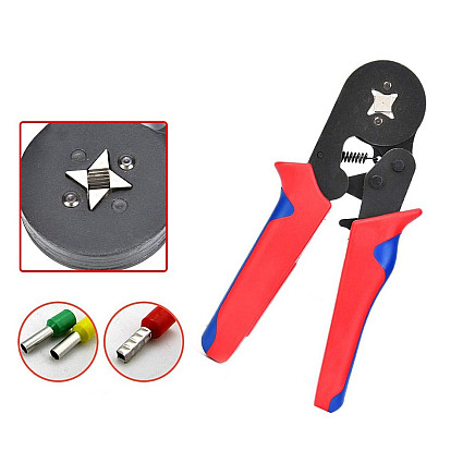 Crimping press for end sleeves 0.25-10mm²