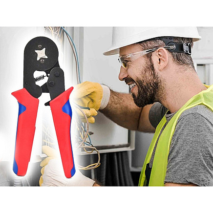 Crimping press for end sleeves 0.25-10mm²