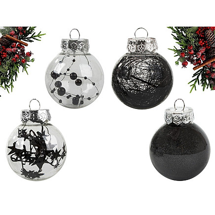 Choinka bombes for choin 6cm set of 24 holidays black holidays