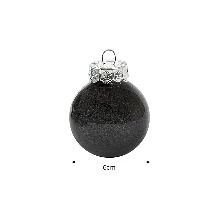 Choinka bombes for choin 6cm set of 24 holidays black holidays