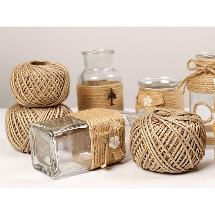 Jute cord 30m natural brown jute