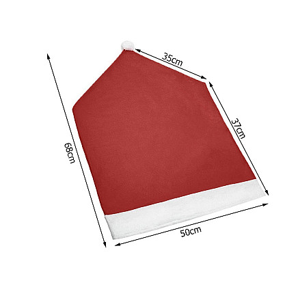 Ziemassvētku Vecīša Cepures Krēslu Pārvalki x6
