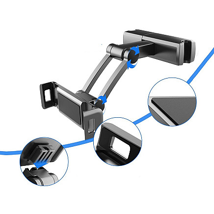 Car holder for tablet phone universal adjustable headrest