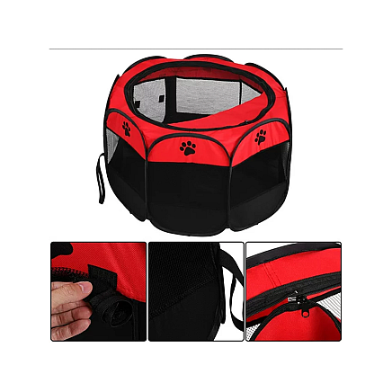 Collapsible dog pen pet bed cat cage large kennel lightweight