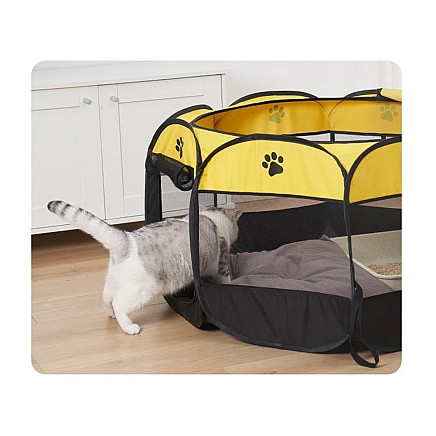 Collapsible dog pen pet bed cat cage large kennel lightweight