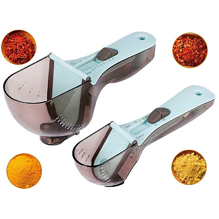 Adjustable kitchen measuring spoon 2 pcs