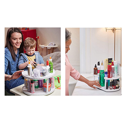 Bin organiser spice rack rotatable