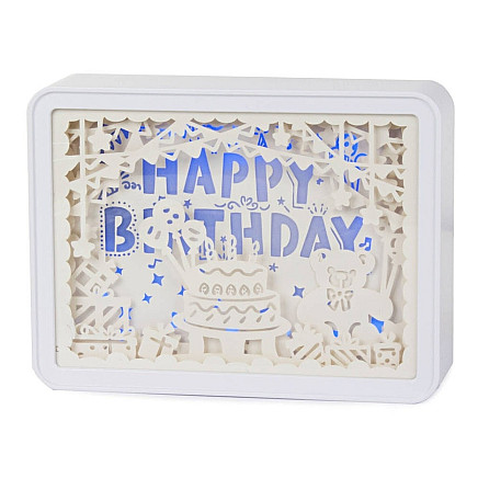 Paper cut-outs night light 3d usb