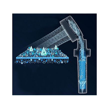 Ūdeni taupoša dušas klausule ar filtru, dažādas krāsas, bez šļūtenes