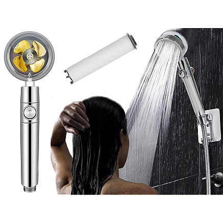 Ūdeni taupoša dušas klausule ar filtru, dažādas krāsas, bez šļūtenes