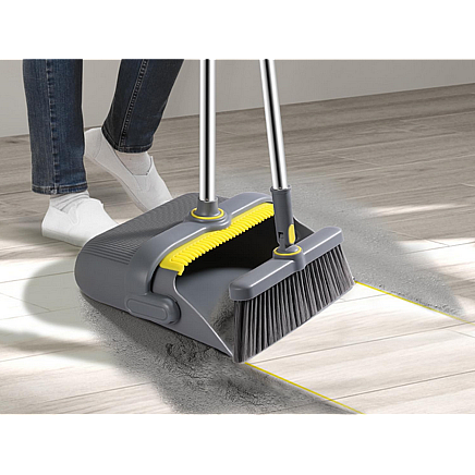 Lazy mans sweeping kit swifter brush mop cleaning wiper dustpan 2in1