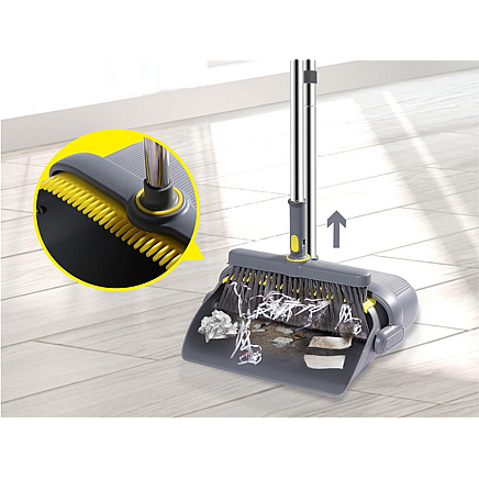 Lazy mans sweeping kit swifter brush mop cleaning wiper dustpan 2in1
