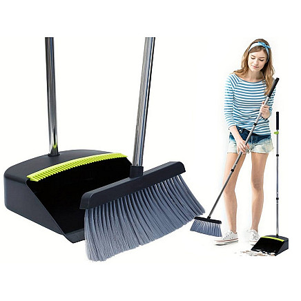 Sweeper dustpan sweeping kit stick cleaning brush lazy man