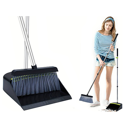 Sweeper dustpan sweeping kit stick cleaning brush lazy man