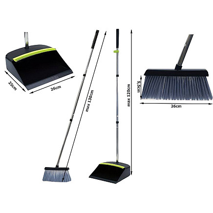 Sweeper dustpan sweeping kit stick cleaning brush lazy man