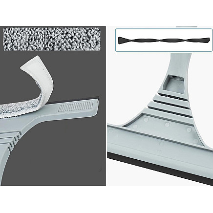 Window cleaner microfibre regulated length 160cm 2w1 package