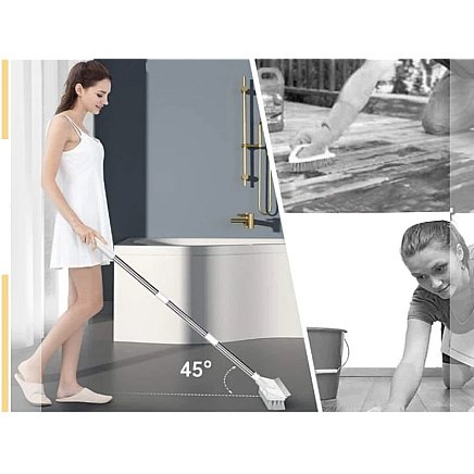 Floor scrubbing brush water brush for floor cleaning 2in1