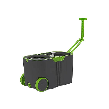 Rotary mop 360 turbo bucket set 2x microfibre pads