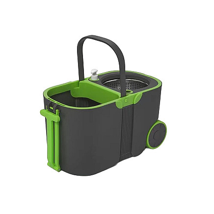 Rotary mop 360 turbo bucket set 2x microfibre pads