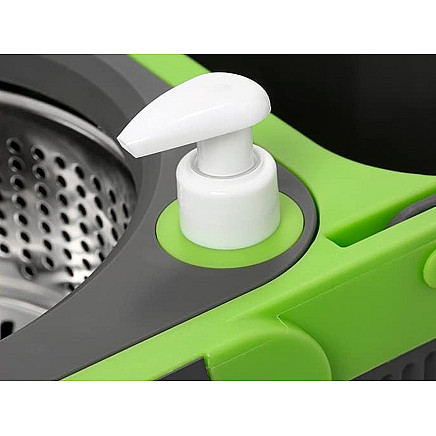 Rotary mop 360 turbo bucket set 2x microfibre pads