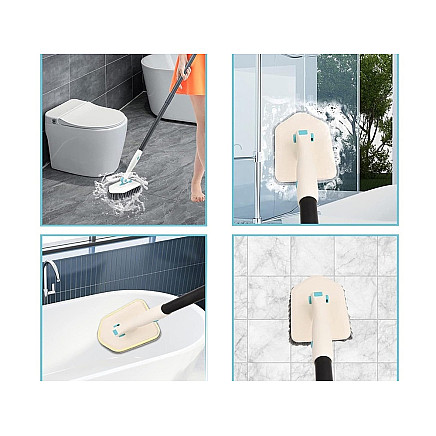 Multifunctional brush 3in1 set microfibre brush sponge multifunctional brush