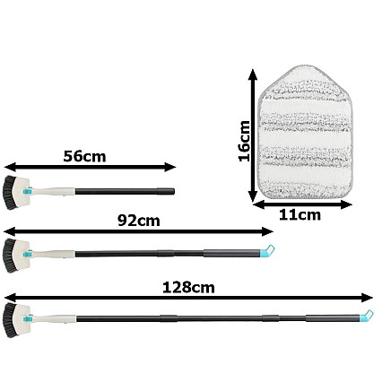Multifunctional brush 3in1 set microfibre brush sponge multifunctional brush