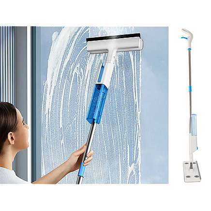 Flat mop with spray spray window washer 3x pads 2in1