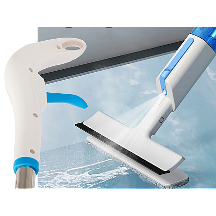 Flat mop with spray spray window washer 3x pads 2in1