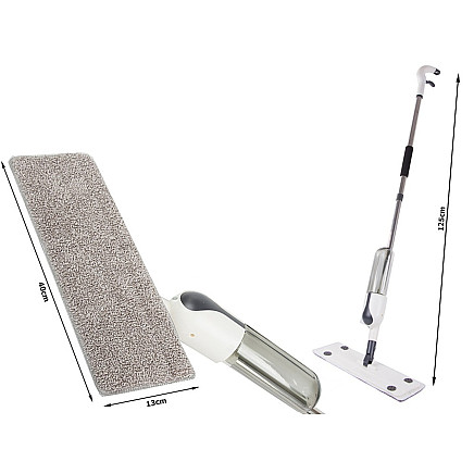 Flat mop with sprayer rolling solid spray 3x mikrofibra conductor
