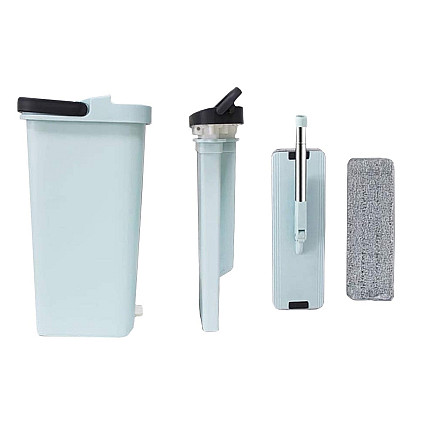 Flat mop with wringer wringer two-chamber floor mop 3x pads