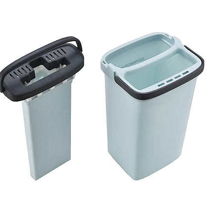 Flat mop with wringer wringer two-chamber floor mop 3x pads