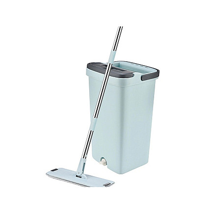 Flat mop with wringer wringer two-chamber floor mop 3x pads