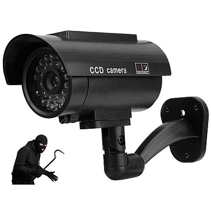 Dummy camera ir led monitoring solar outdoor wall camera with flashing diode