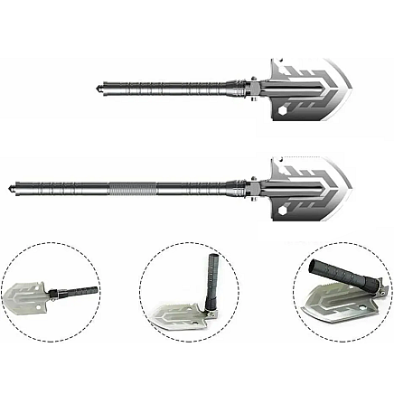 Folding shovel military case saw multifunctional survival essential