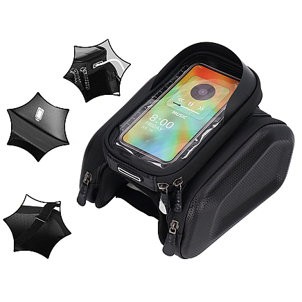 Bicycle frame pannier phone case bicycle waterproof