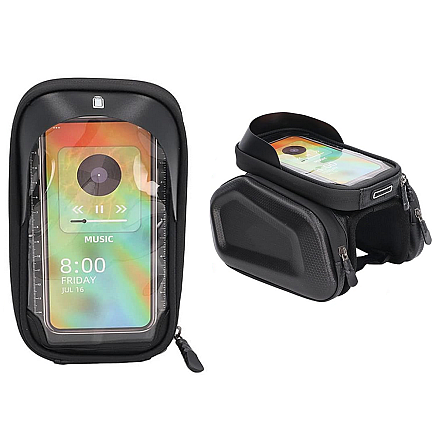 Bicycle frame pannier phone case bicycle waterproof