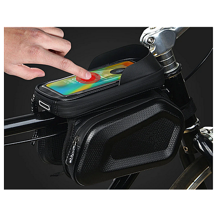 Bicycle frame pannier phone case bicycle waterproof