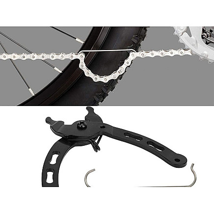 Pliers spanner to unbolt bicycle chain pinchers