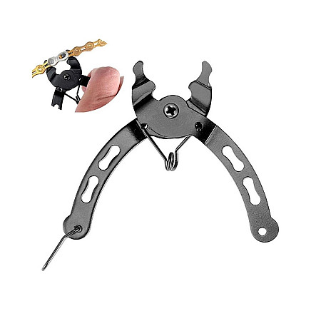 Pliers spanner to unbolt bicycle chain pinchers